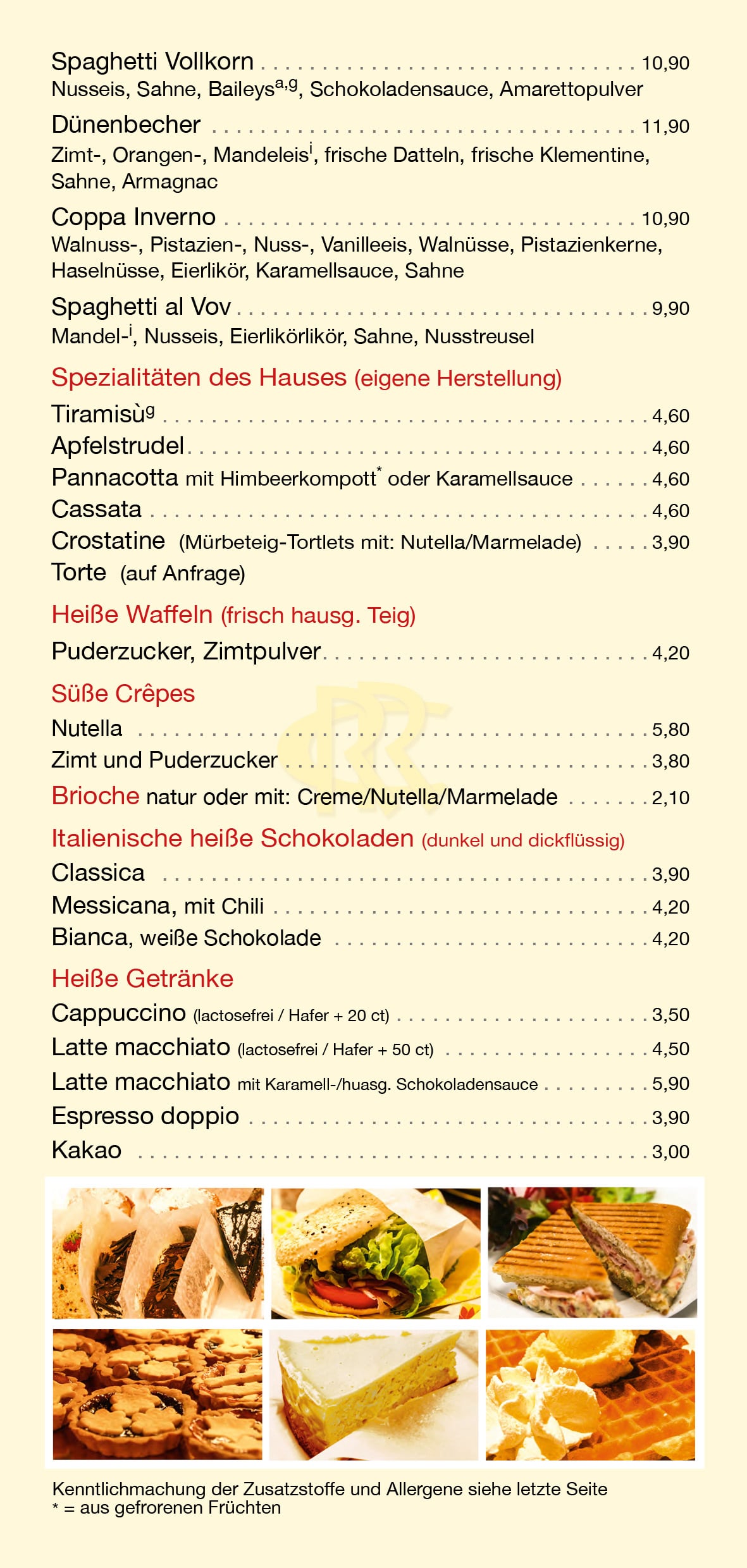 Cercena-Eiskarte-Ausserhaus