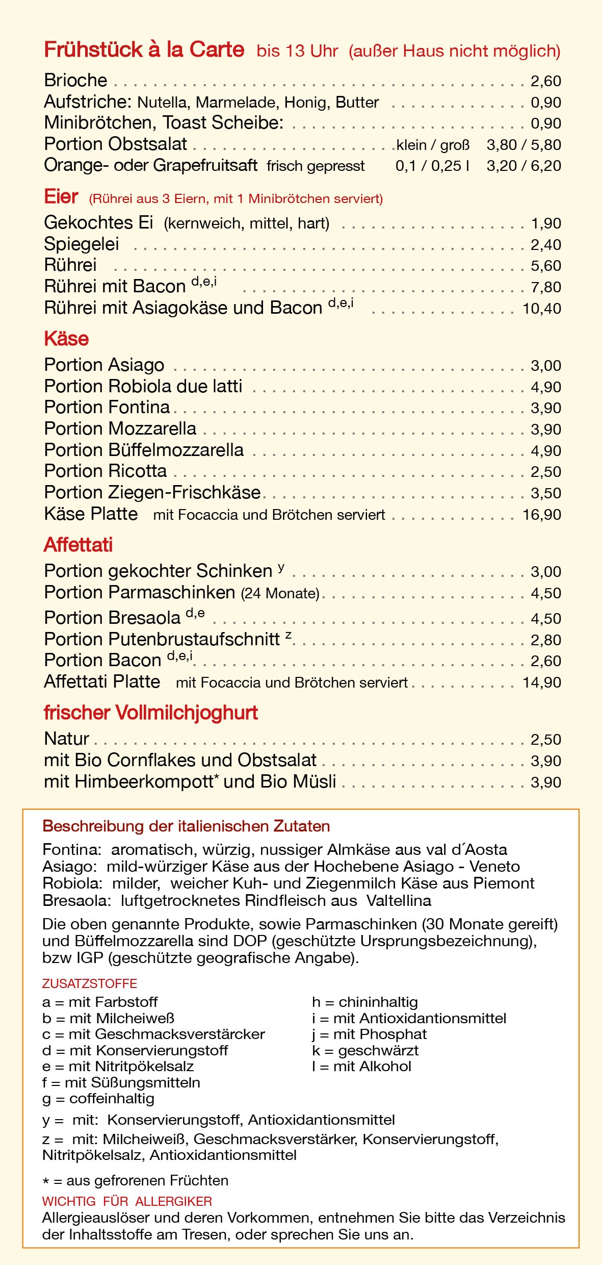 Cercena-Eiskarte-Ausserhaus