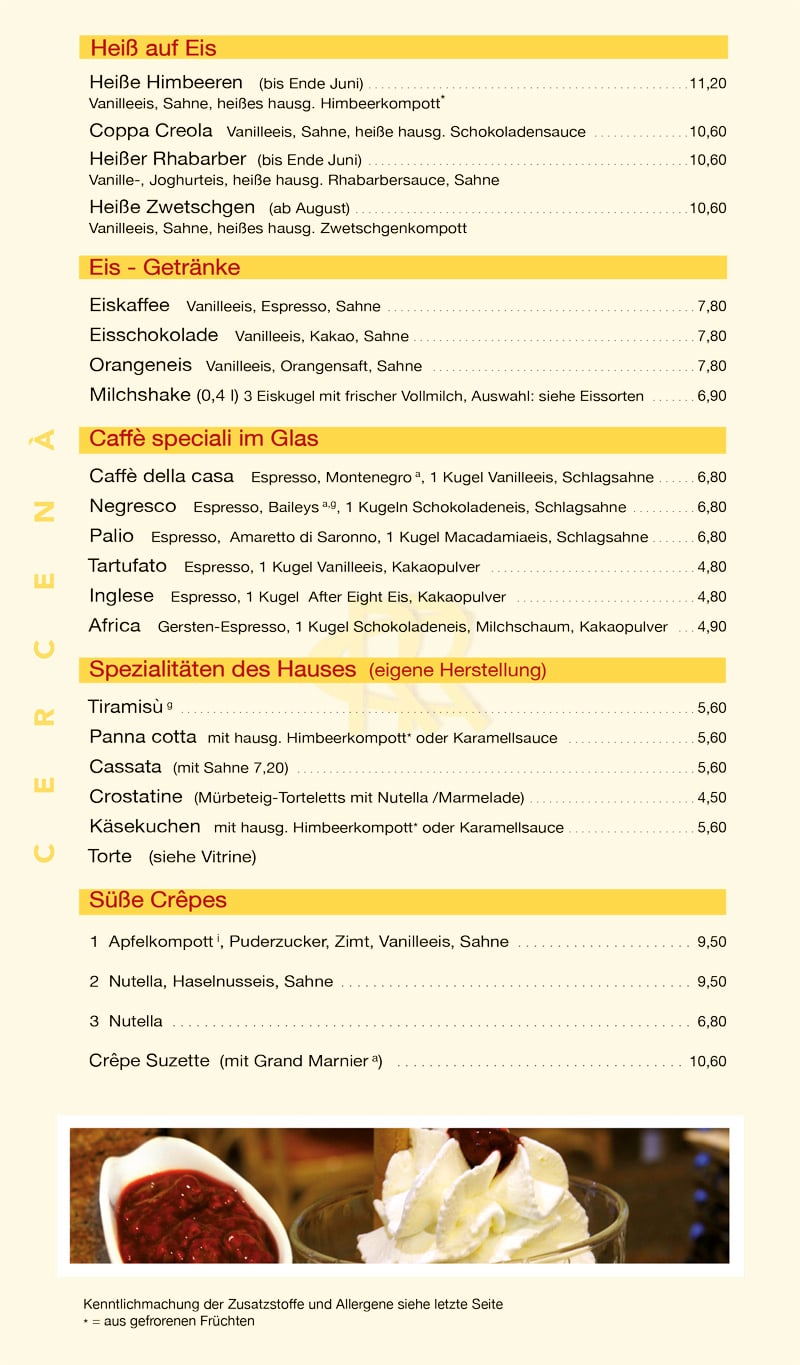 Cercena-Sommereiskarte 2026
